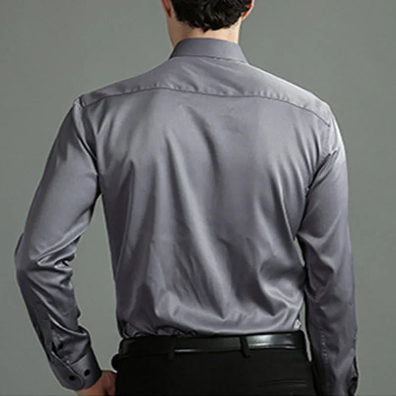 Camisa Flexível Ultra Comfort® Tecido Seda Gelo - Não Amarrota