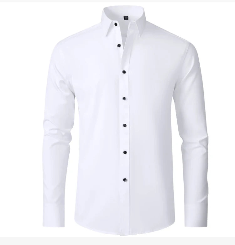 Camisa Flexível Ultra Comfort® Tecido Seda Gelo - Não Amarrota